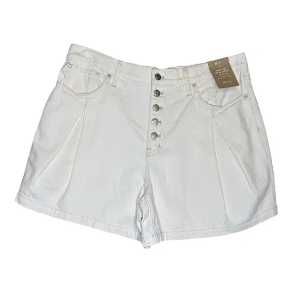 NEW Madewell Women’s Size 12 (31) The '90s Mid-Length Jean Short Vintage Canvas - Picture 2 of 8